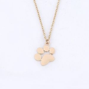 paw print pendant necklace in gold *2 for $10*